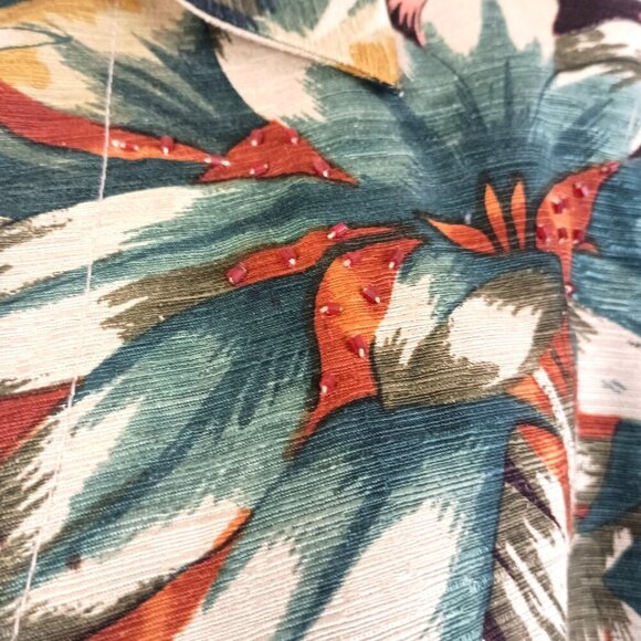 Silk Land 100% Silk Beaded Jacket Blazer Size M Lightweight Summer Cover - Picture 10 of 10